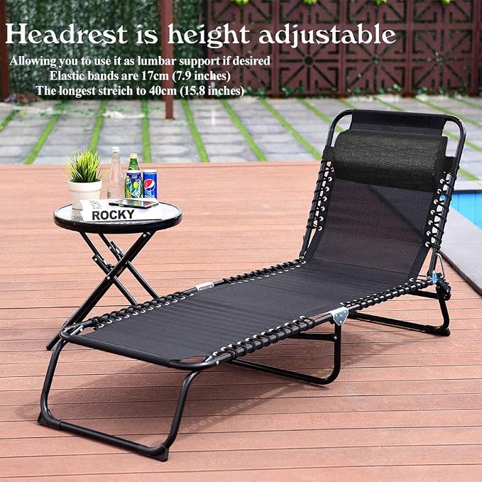 C-CHAIN Zero Gravity Chair Pillow Replacement Pillow Universal Headrest Neckrest Pillow Neck Pillow for Folding Chair (1 pc)