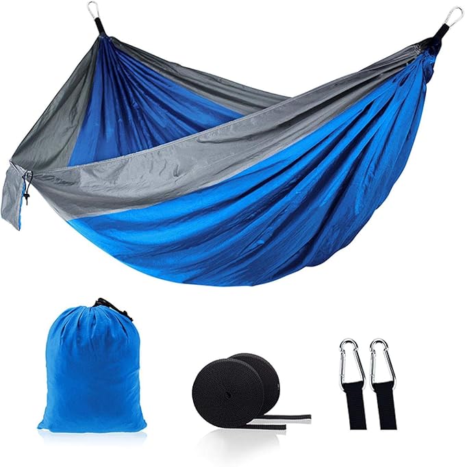 Ultra Light Outdoor Camping Nylon Hammock Sleeping Swing Tree Bed Garden Backyard Furniture Hanging Double Hammock Chair Hanging Cushion 1