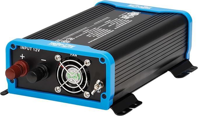 Tripp Lite 600W Compact Pure Sine Wave Power Inverter, 3 Outlets, 1 USB + 1 USB-C Charging Ports, Remote Control via RJ12 Telephone Cable, Included Mounting Brackets, 2-Year Warranty (PINV600SW-120)