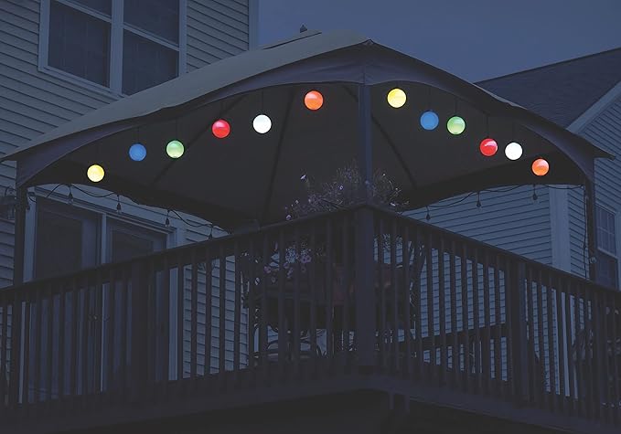 Xodus Innovations WP420 Battery Powered Summer Patio 5" Globe Light with Automatic On and Off, Yellow