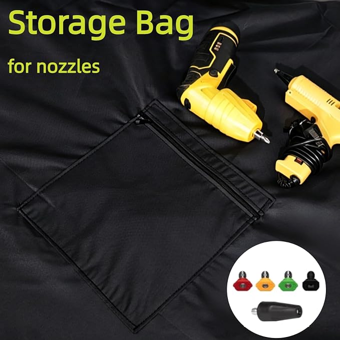 Pressure Washer Cover Upgarde, Waterproof& Dustproof Outdoor Power Washer Covers for Electric High Pressure Cleaner, 600D Oxford Fabric 17.8" x 17.8" x 34.2"
