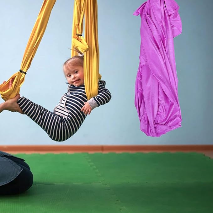 UKCOCO Hammock and ’s Indoor Outdoor Household Hammock Set 1.5m Purple Seamless for Play and Relaxation