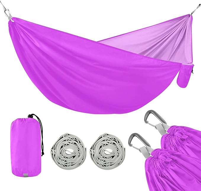 Purple 330lb Capacity Hammocks with Portabl Carry Bag Indoor Hammock for Patio Backyard Lounge Base hamacas para Patio
