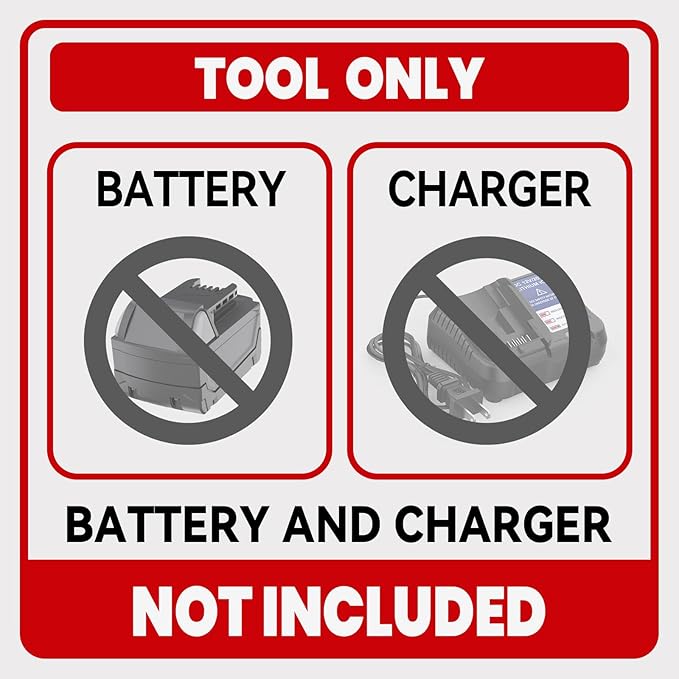 DIYtoolifz Cleaning Tool Compatible with Milwaukee 18V Battery, 2.2LBS, with 16.4ft Hose & 6-in-1 Nozzle + Attachment for Car, Patio, Fence (Battery not Included, Tool Only)