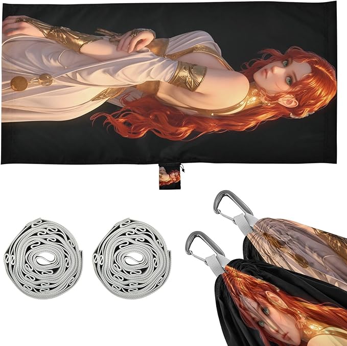 3D Beauty Anime Outdoor Hammocks Foldable Hanging Hammock for Indoor Outdoor Patio
