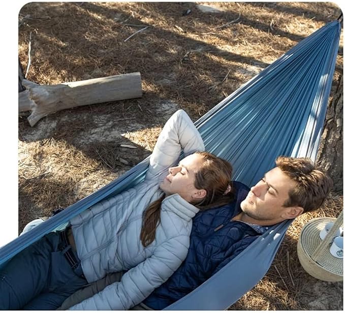 Hammock for Outside Outdoor Hammock with Suspension Kit, Quick Setup, Traveler's Dream Hammock, Breathable Nylon Fabric Hammock Swing(C,290x180cm)