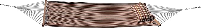 All-Weather Classic Outdoor Hammock with Pillow Deluxe Size Sunbrella® Fabric (Brannon Redwood (#5612-0000))