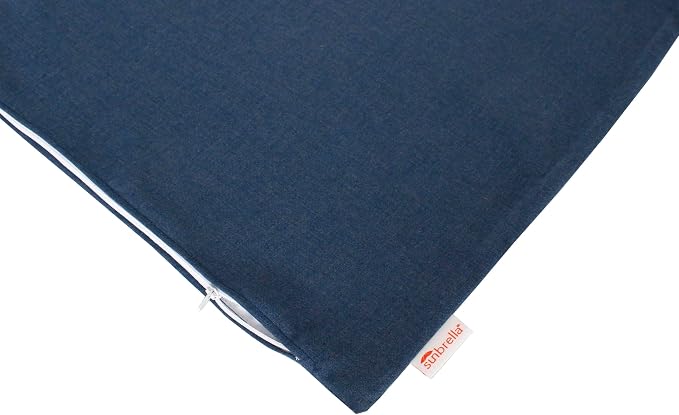 Outdoor/Indoor Sunbrella Throw Pillows Square Set of 2 Pieces 20 inch x 20 inch Cast Harbor - Cover Only, Insert Not Included