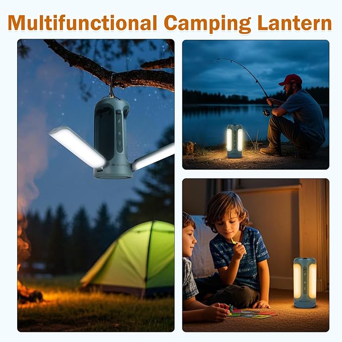 Rechargeable Lantern + Hammock Bug Net, Foldable LED Lights with 5 Modes Linghting, Mosquito Net for Hammocks