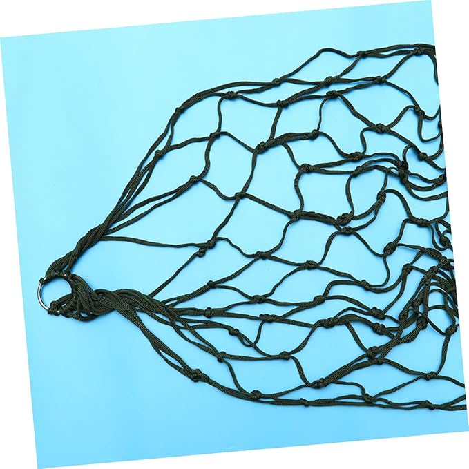 Nylon Mesh Hammock Rope Thickened Sleeping Swing for Outdoor Camping Hiking and Relaxation Army Green Lightweight and Portable