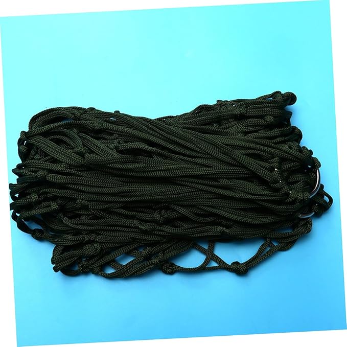 Nylon Mesh Hammock Rope Thickened Sleeping Swing for Outdoor Camping Hiking and Relaxation Army Green Lightweight and Portable