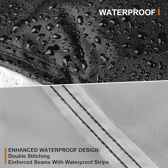 Outdoor Daybed Cover Heavy Duty 600D Weather-Resistant Waterproof Patio Sunbed Wicker Furniture Sofas Cover 63"L x 54"W x 28"H UV Resistant Anti-Fade Material,Outdoor Canopy Day bed Sofa Covers,Black