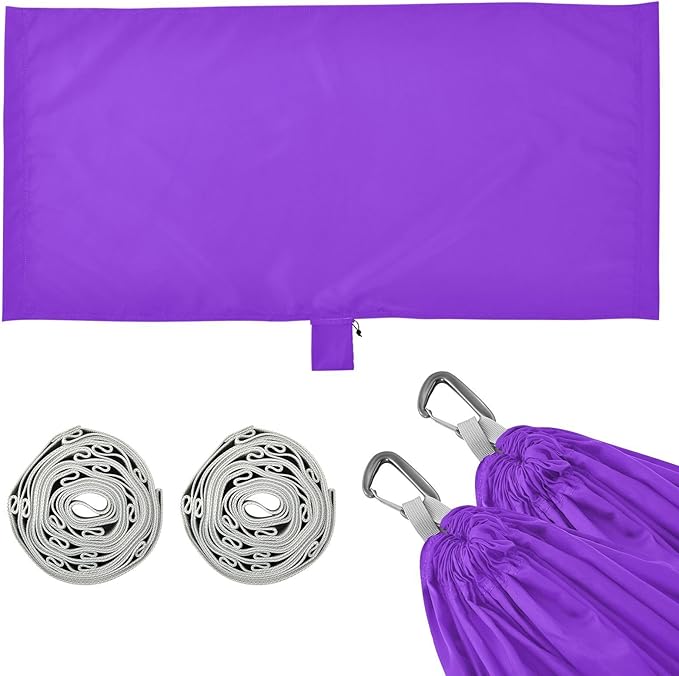 Blue Violet Solid Color Pure Plain 330lb Capacity Hammocks Tree Hammock for Outside Patio Backyard Poolside jamaca para Patio