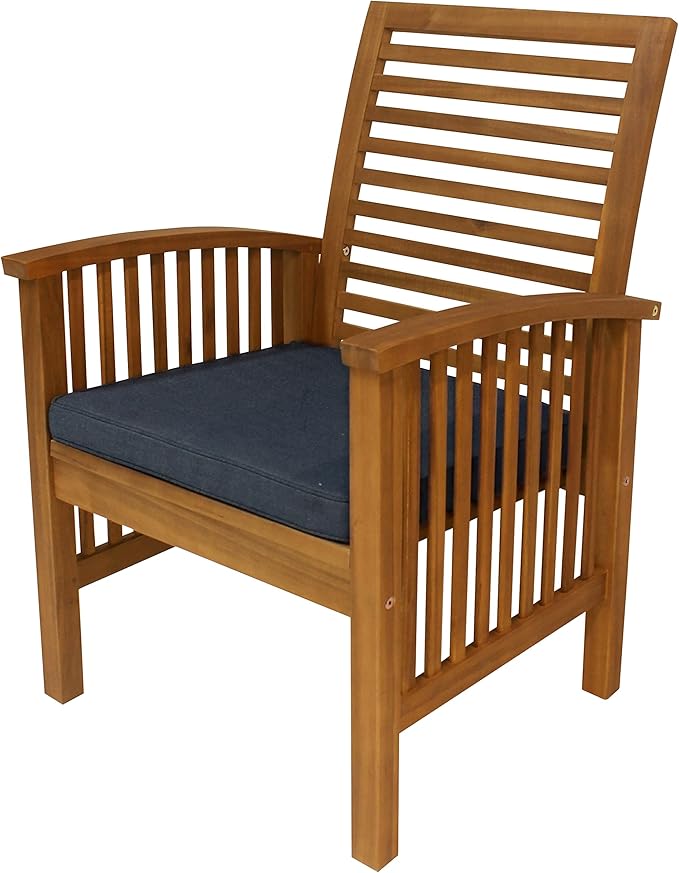 Leigh Country Sequoia 4-Piece Conversation Set, Wooden Outdoor Patio Furniture for Porch/Patio/Deck