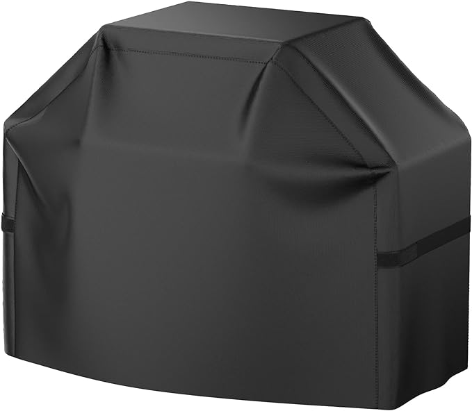 Grill Cover, 48 inch Heavy Duty BBQ Gas Grill Cover for Outdoor Grill, Waterproof, Weather Resistant, Anti-UV, Rip-Proof, Fade Resistant Barbecue Cover with Hook-and-Loop Straps for Most Grills