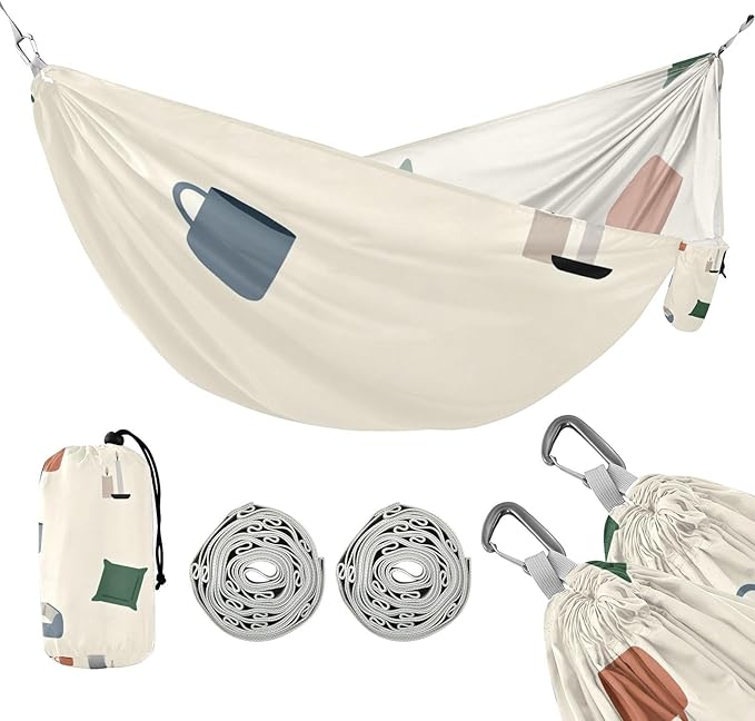 Home and Pet Supplies Outdoor Hammock with Tree Straps Cloth for Outside Beach Patio Garden