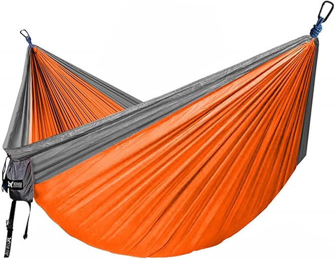 NOBRIM Hammock Camping Portable Hammocks Nylon Hammock with Tree Straps Two Carabiners Double Person Hammock Outdoor for Travel Patio