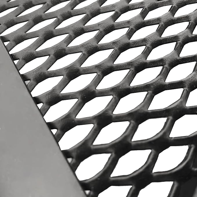 5 Piece Outdoor Dining Set, Patio Table and Chairs Set of 4, 37.5" Black Square Patio Table with 4 Metal Stackable Patio Chairs for Lawn, Garden, Porch
