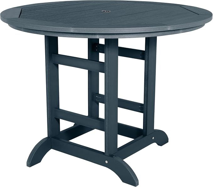 Highwood Adirondack 48" Round Counter Height Dining Table, Federal Blue
