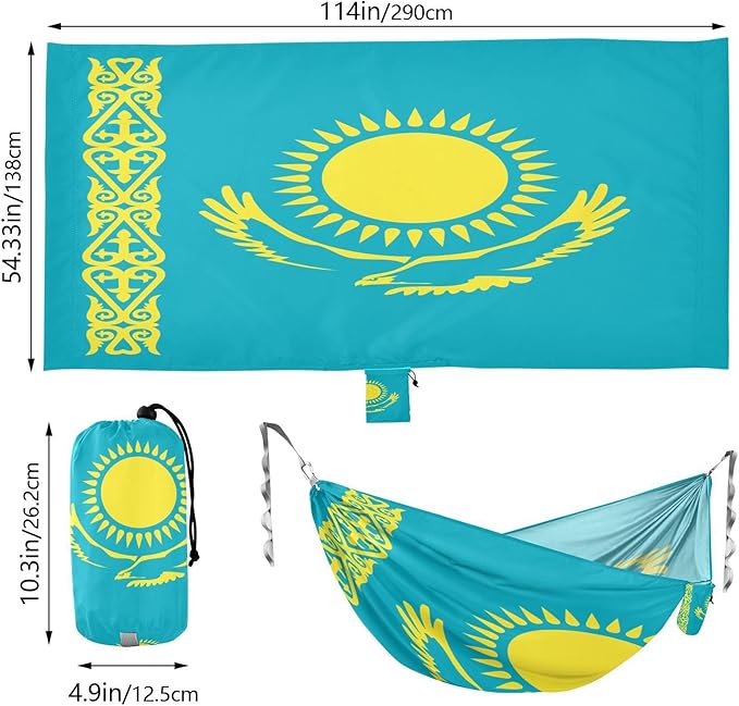 Flag of The Cayman Islands Hammocks with Portabl Carry Bag Backyard Hammock for Indoor Outdoor Patio