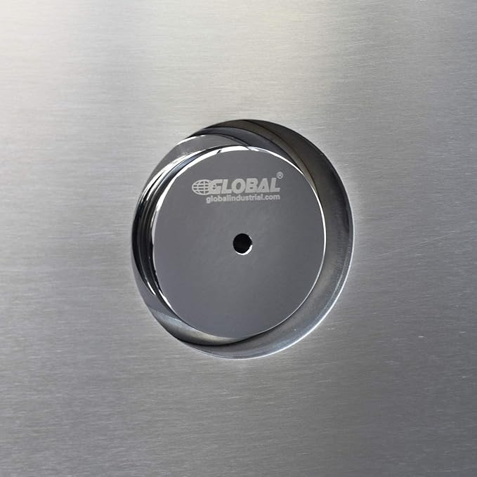 Global Industrial Outdoor Pedestal Drinking Fountain, Stainless Steel