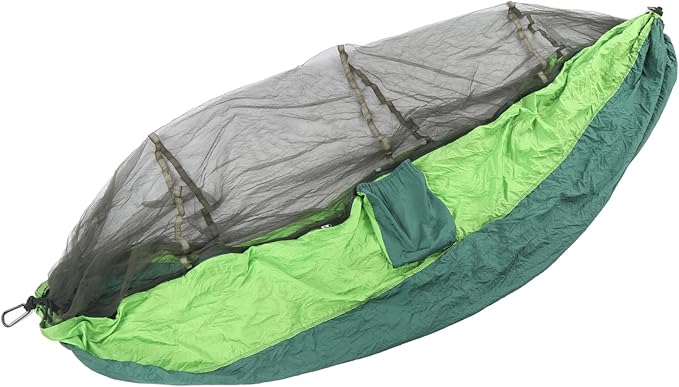 Gavigain 2 Person Camping Hammock, Proof Mesh Net, Lightweight Sturdy Nylon, Quick Setup, for Hiking, Backpacking, Travel, Outdoor Relaxation