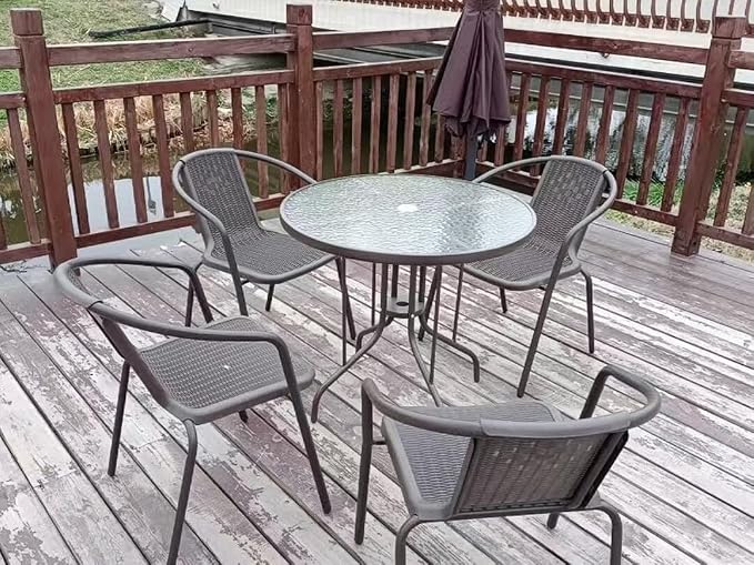 48" Round Glass Table Top with 2 Inch Umbrella Hole, 3/16" Thick Flat Polished Edge Tempered Finished for Patio, and Outdoor Tables, Only Glass (48 inch)