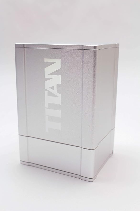 Silver Satin Titan Solid Box Gods Premium High Strength Deck Box Case Protector