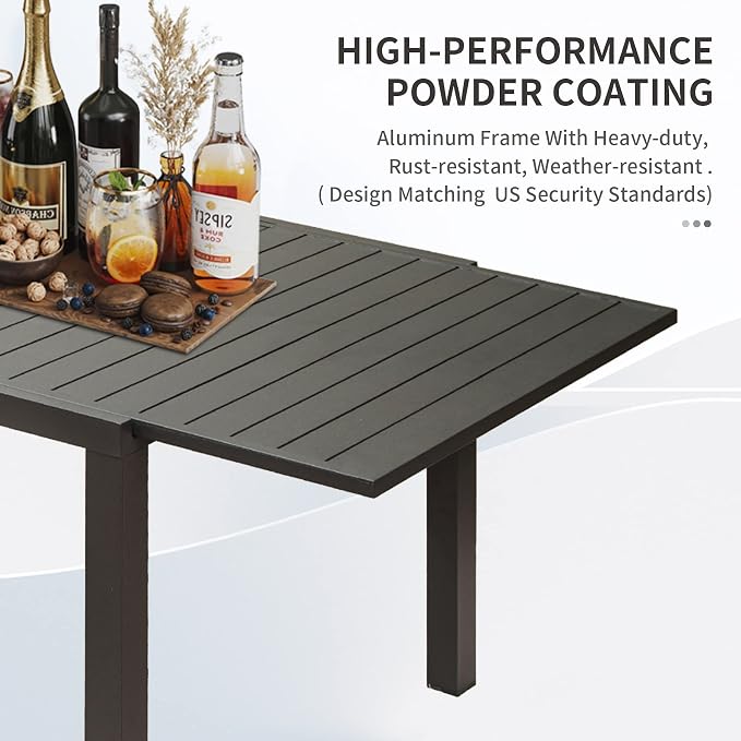 Domi Extendable Aluminum Outdoor Dining Table