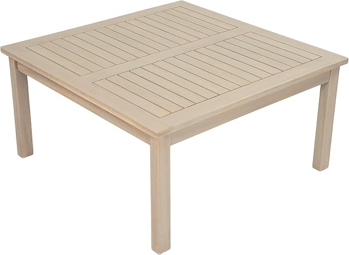 Christopher Knight Home Andy Acacia Wood Outdoor Patio Furniture Set for 8, Patio Sofa Set with Cushions, 8-Seater Patio Conversation Set with Sofas, Club Chairs and Coffee Table, Light White+Sand