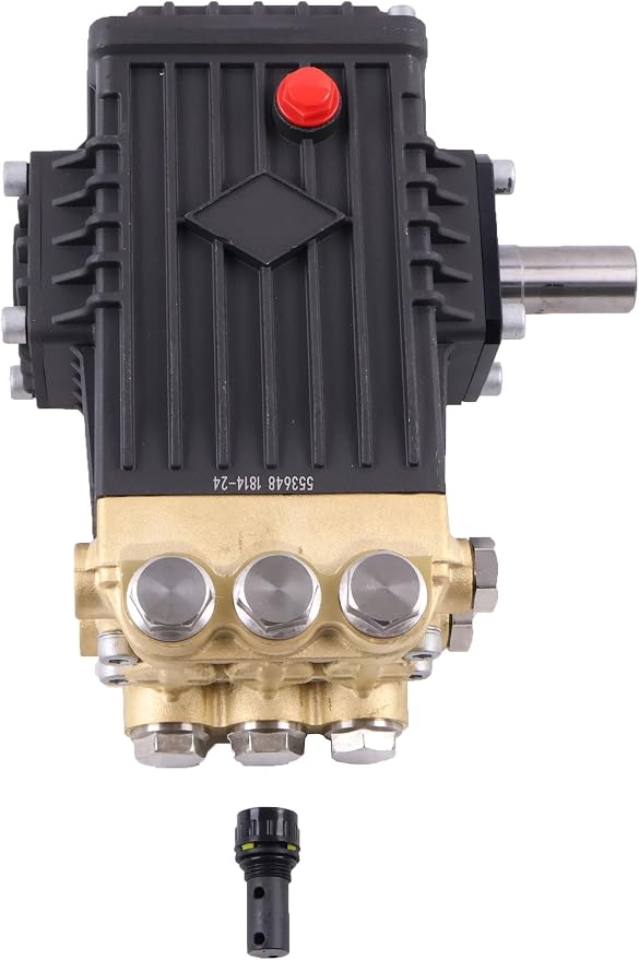 Triplex Pressure Washer Pump TS1811 T-47 Series 4.5GPM 3500PSI 1125RPM 24MM Solid Shaft