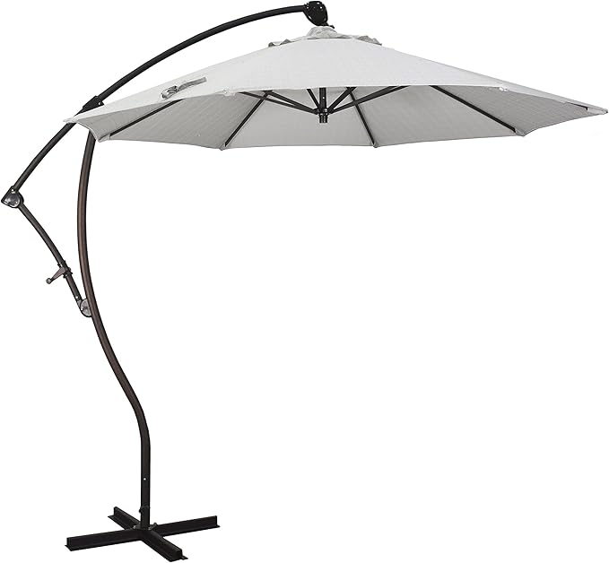 California Umbrella 9-Foot Offset Cantilever Patio Umbrella Infinite Tilt