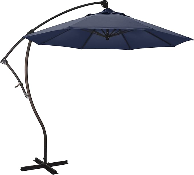 California Umbrella 9-Foot Offset Cantilever Patio Umbrella Infinite Tilt