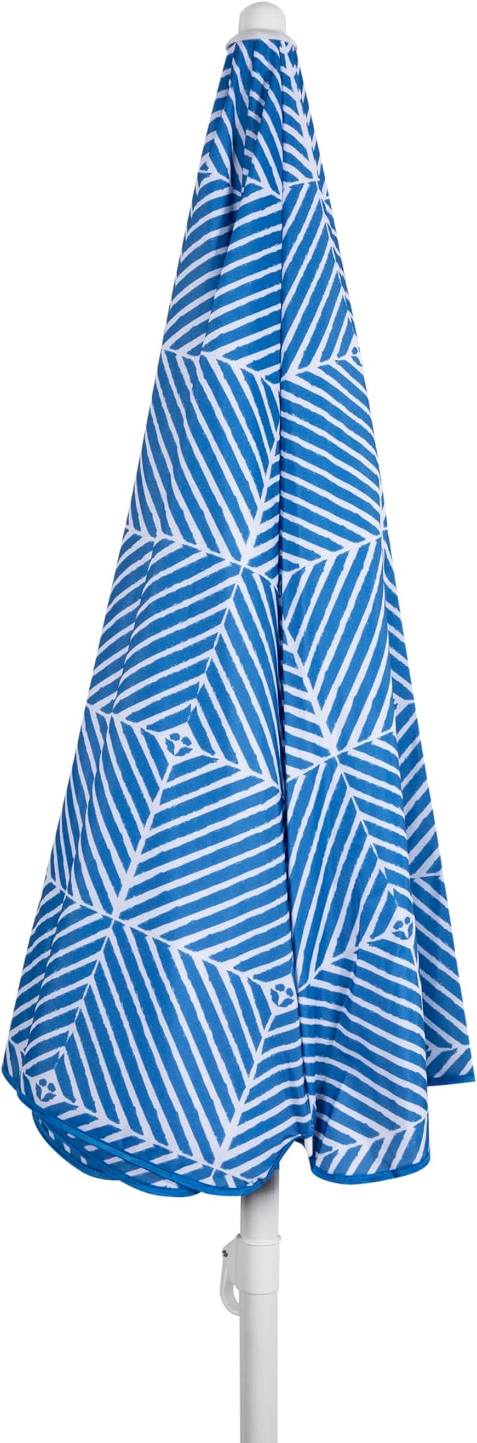 PICNIC TIME 5.5 Ft Portable Beach Umbrella, Lightweight UV Protection Sunshade with Tilt Pole & Carry Bag, Outdoor Canopy Umbrella for Beach, Sand, Pool, Patio, Camping, Travel, or Backyard Shade, (Blue Athens Pattern)