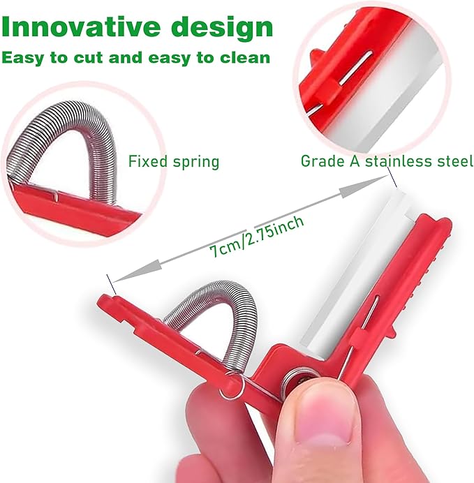 Gardener's Thumb Knife & Pruning Shears - Multi-Use Stainless Steel Tool for Leaf Trimming, Fruit Picking, Plant Trimming | Lightweight Garden Snips, Indoor/Outdoor Flowers Fruits Vegetables