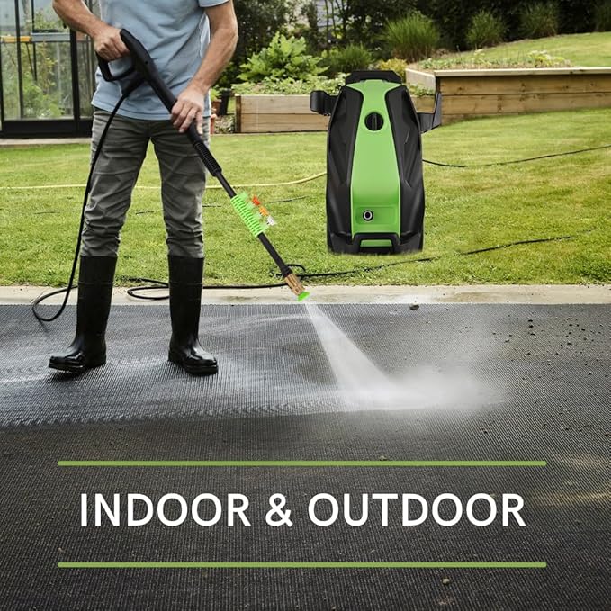5000 PSI Electric Pressure Washer with 33FT Hose Power Washers Powered Professional High Pressure Cleaner Machine, Foam Cannon, 4 Tips, powerwashers for Home Cars, Green