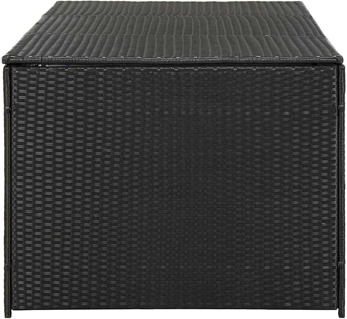 Gecheer Large Garden Storage Box, Durable Weatherproof Outdoor Storage Solution with Spacious Design, Polyethylene Rattan Material for Patio, Deck, or Balcony