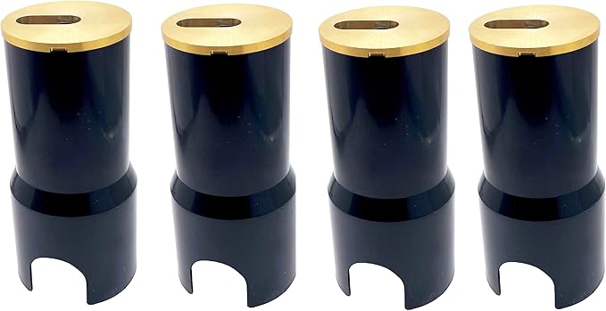 4 Pack of Deck Jet Fountain ARC Waterfall Stream Sprayer Water Feature with Solid Metal Brass Bronze Cap Cover for Swimming Pool Spa In Ground Outdoor Patio