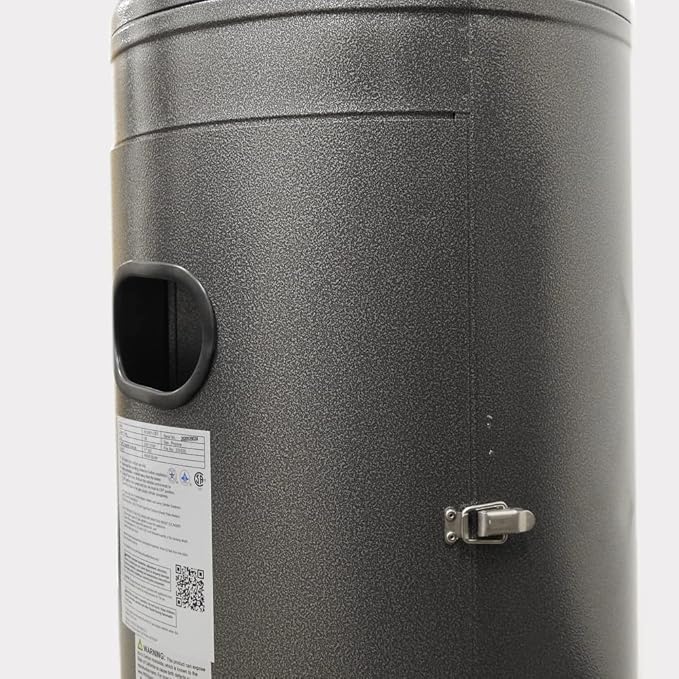 Hiland Outdoor Patio Heater in Hammered Silver