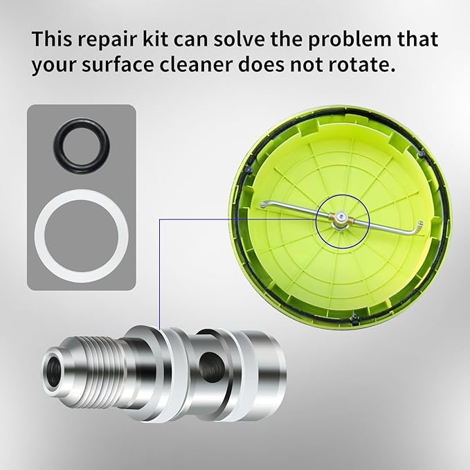 Pressure Washer Rotary Flat Surface Cleaner Concrete Decks Swivel *Repair KIT *，Fits Most Consumer Surface Cleaner from 12" - 14"