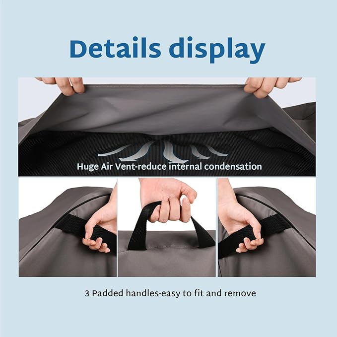 FORSPARK Patio Furniture Covers Waterproof, Heavy Duty Lawn Chair Covers 2 packs Fits up to 32 W x 37 D x 36 H Inches