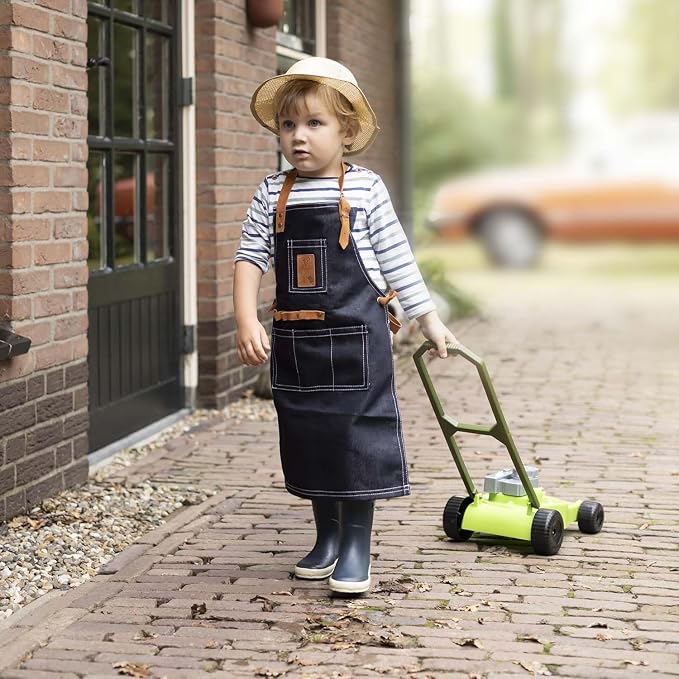 Esschert KG214 Children's Lawn Mower, Plastic, Green
