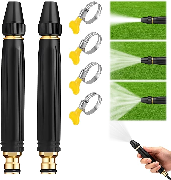Home High-Pressure Car Wash Water Gun, 2026 Upgraded Car Wash Water Gun Garden Hose Sprayer, Adjustable Spray Patterns, for Watering Plants and Vegetables, and Car Washing (Pacifier Interface)