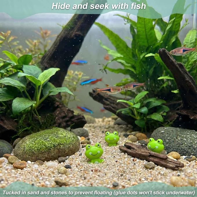 100 Pack Mini Green Plastic Frogs, Small Tiny Figurines for Miniature Garden, Micro Landscape, Succulent Planters, Moss Pot & Tiny House Décor