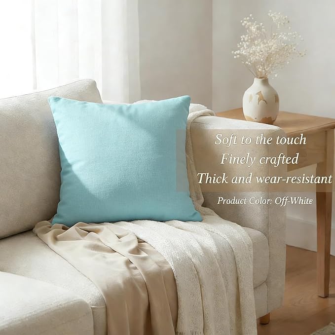 JMGBird Outdoor Pillows for Patio Furniture 18''x18'' Water Resistance Decorative Pillows Square Pillows with Inserts for Couch, Bed, Sofa, Bench, Chair