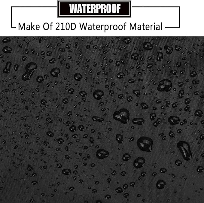 Round Patio Furniture Cover, 72" Dia x 43" H Outdoor Waterproof Dustproof Heavy Duty Oxford Fabric Anti-Fading Storage Cover for Outside Table Chair Large Furniture