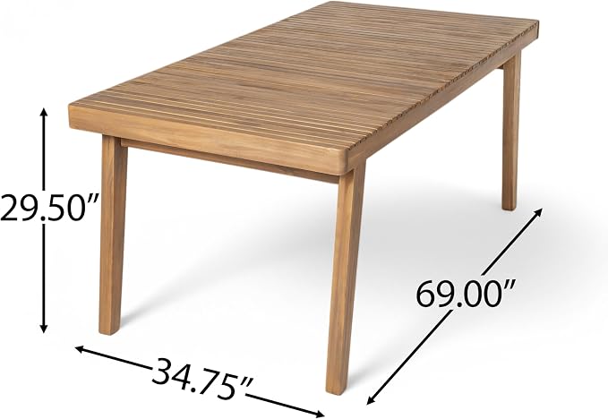 Merax 5 Piece Patio Furniture Set, Acacia Wood Outdoor Dining Set with 1 Table & 4 Heavy-Duty Cushioned Chairs for Porch, Backyard, Garden, Poolside, Indoors, Easy Assembly, Brown