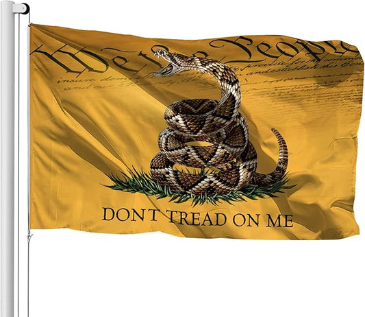 We The People Flag 1776 American Flags Dont Tread On Me 3x5 FT Polyester Banner With 2 Bass Gromments Independence Day 4th of July Flag Patriotic House Decoration (pattern-1)