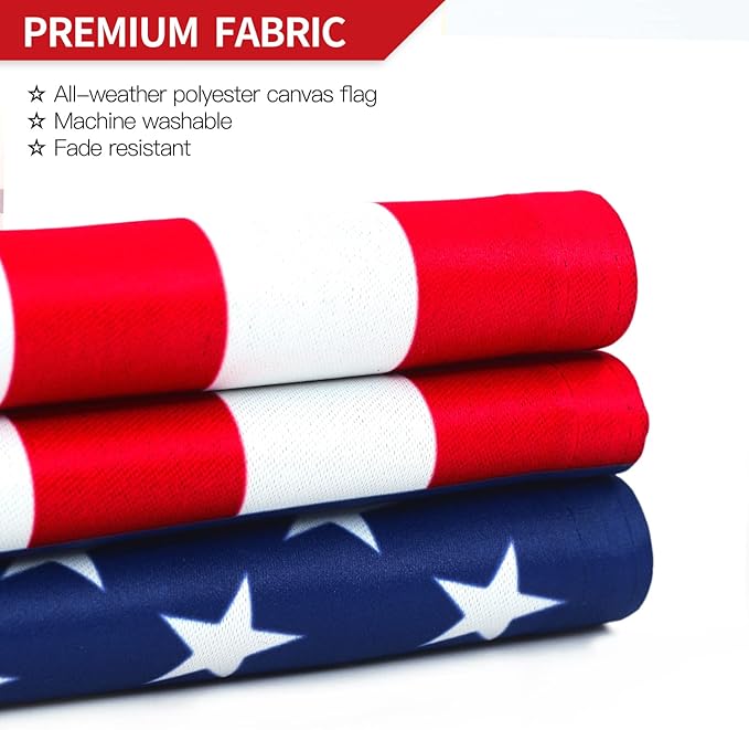 Anley Double Sided Premium Garden Flag US National Garden Flag - American United States July 4th Independence Day Patriotic Decorative Yard Flags - Weather Resistant & Double Stitched 18x12.5 In (2 Pack)