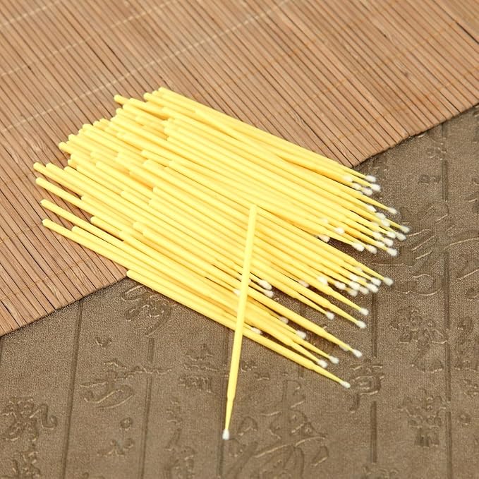 Pollinator Brush for Plants,Hand Pollination Tool for Garden,Fruit Trees,Flowers & Vegetables | Essential Pollinator Garden Accessories,100PCS(Yellow)